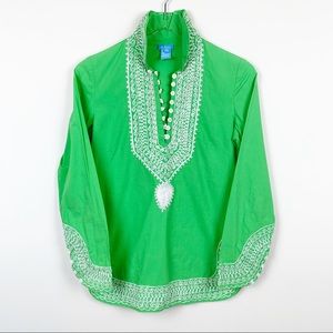 TS Dixin | Embroidered Moroccan Style Tunic Top